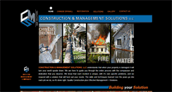 Desktop Screenshot of constructionandmanagementsolutions.com
