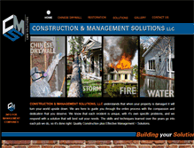 Tablet Screenshot of constructionandmanagementsolutions.com